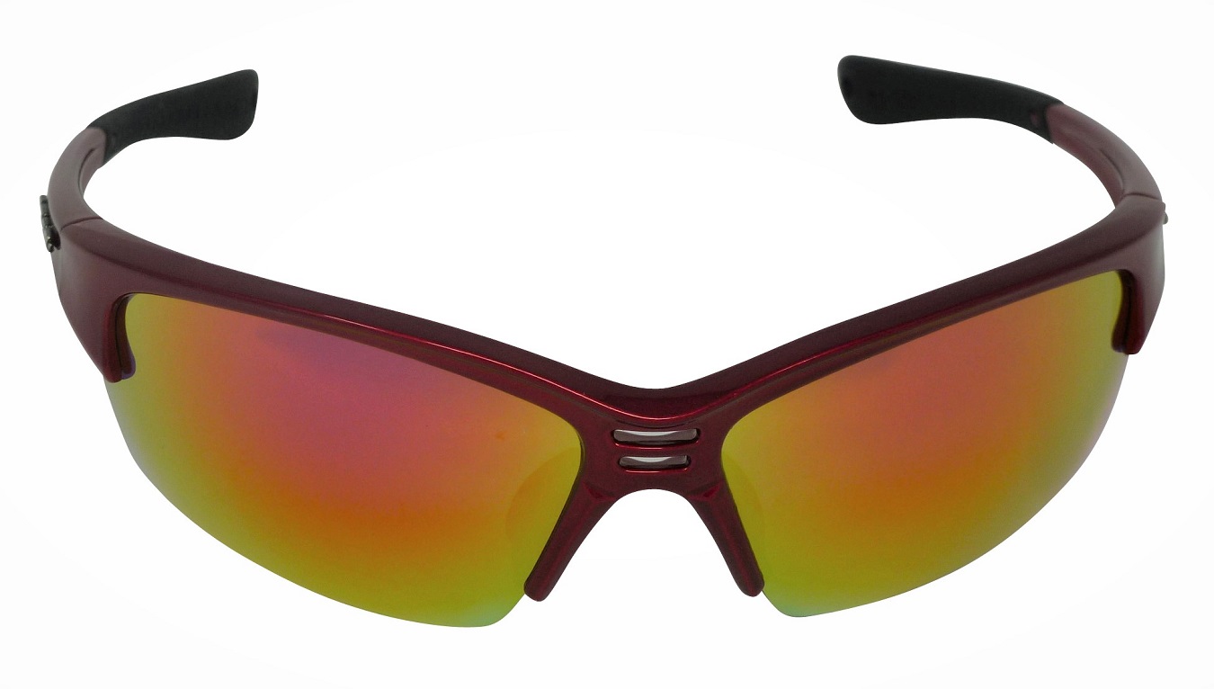 Delta Polycarbonate Red Mirror Lenses