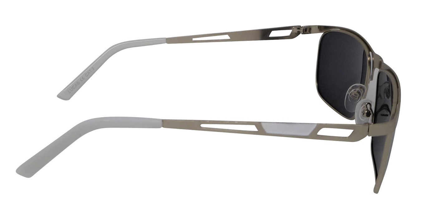 Lucas Polarized Grey Lenses - Silver Frame