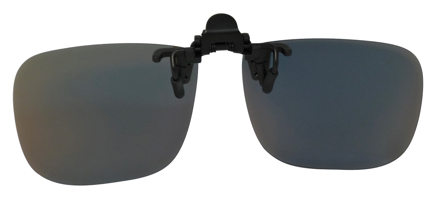 Clip-on Sunglasses MR-2 Blue mirror Lenses-Rear view