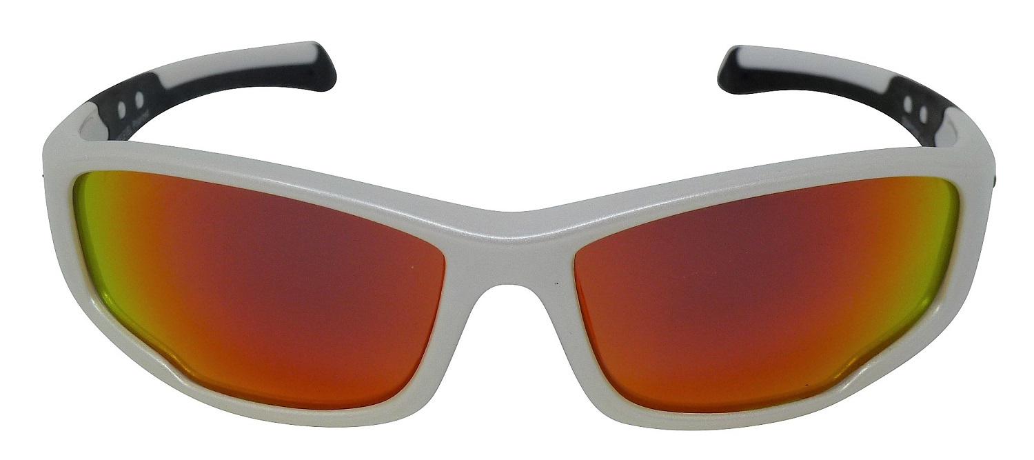 Quayside White Polarized Red-mirror Lenses