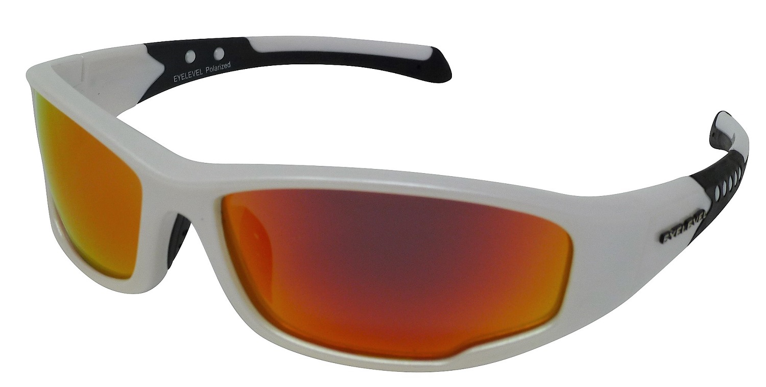 Quayside White Polarized Red-mirror Lenses