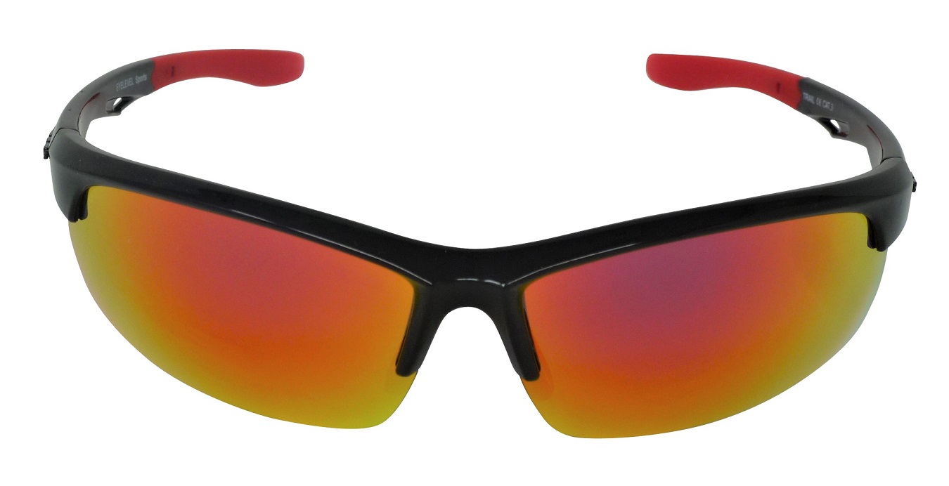 Trail Impact Resistant Red Mirror Lenses