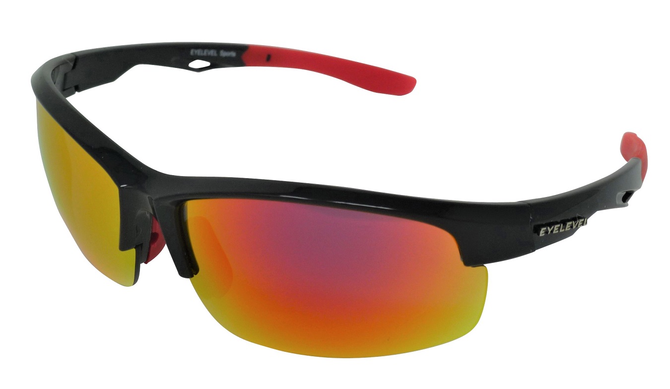 Trail Impact Resistant Red Mirror Lenses 