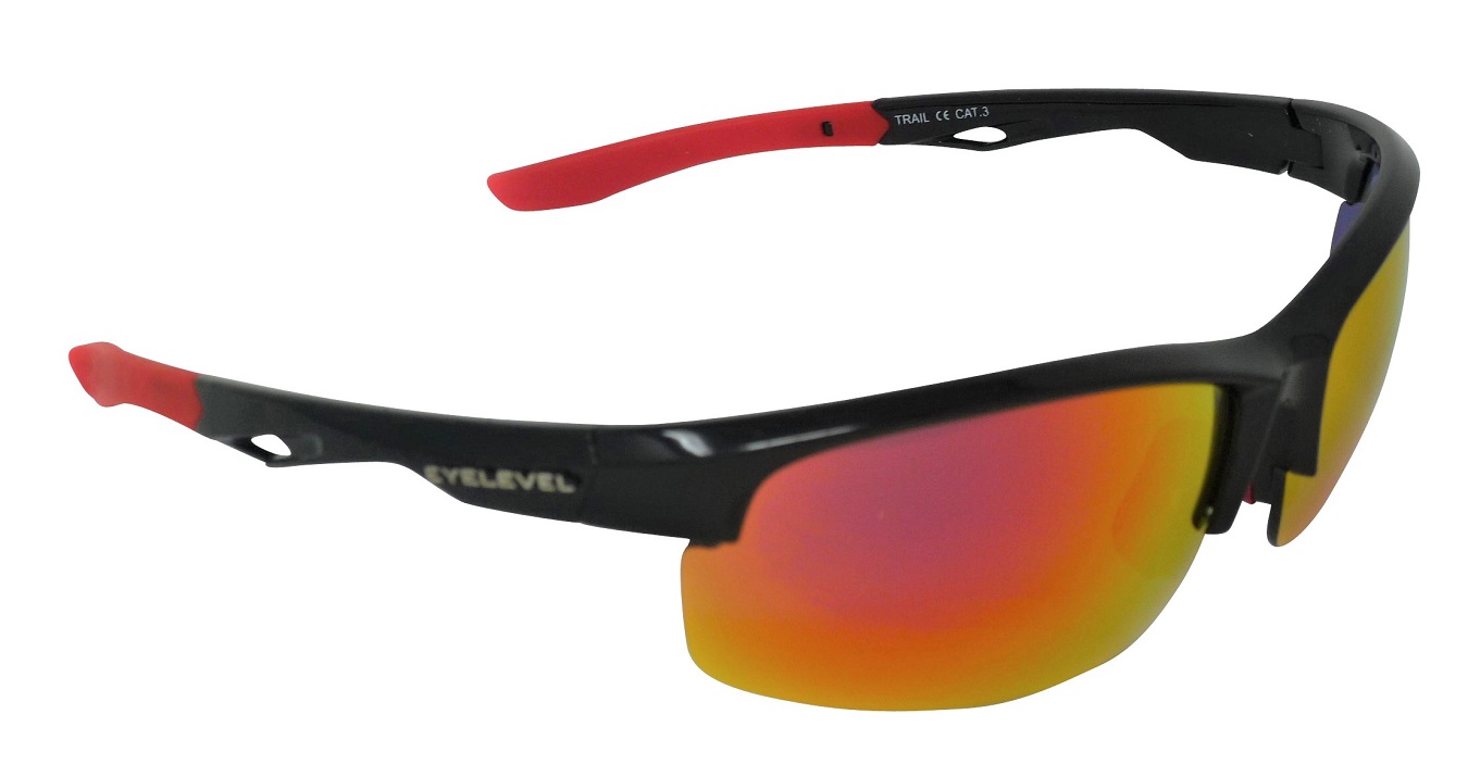 Trail Impact Resistant Red Mirror Lenses