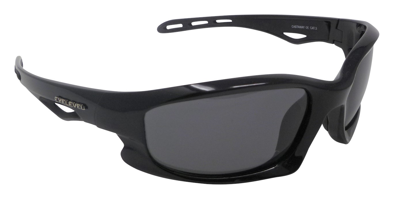 Castaway Black Frames Polarized Grey Lenses