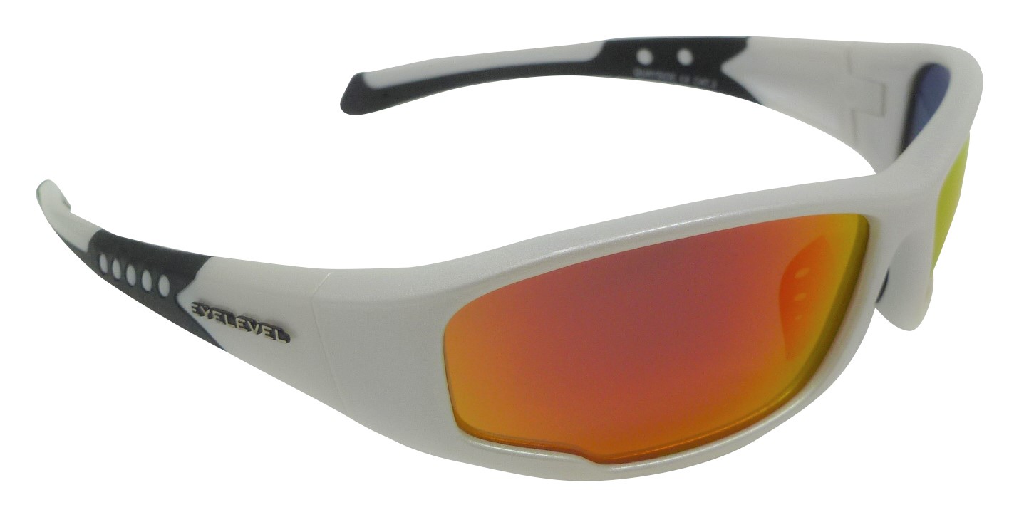 Quayside White Polarized Red-mirror Lenses