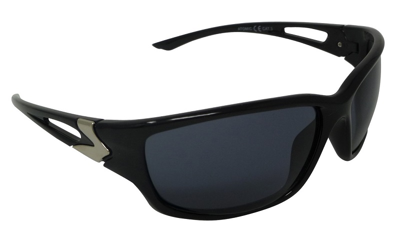 Atomic Sports Black Sunglasses Grey Cat-3 UV400 Shatterproof Lenses (SB)