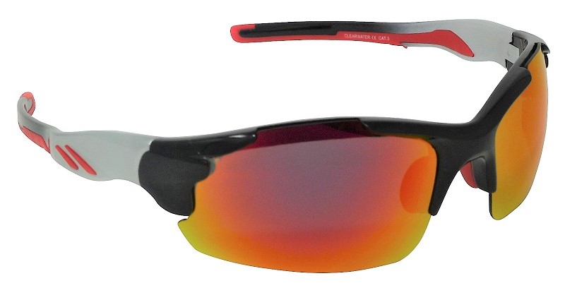 Clearwater Sunglasses Polarized Red Mirror Cat-3 UV400 Lens 