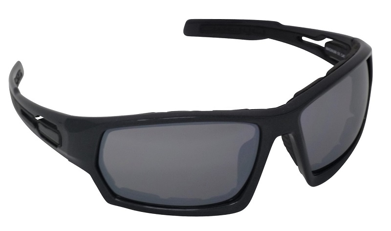 Magnum Sports Foam-lined Sunglasses Silver Mirror Shatterproof Cat-3 UV400 Lenses (C)