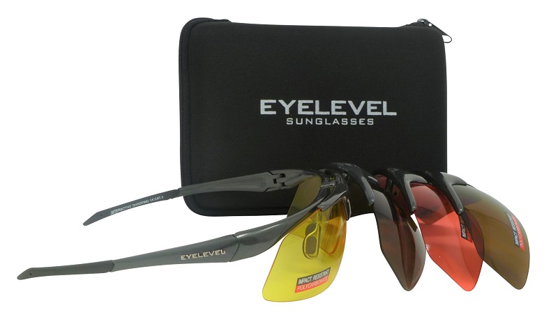 Shooting Safety Glasses Set - 4 Color Interchangeable Lenses