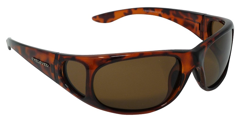 Fisherman Sunglasses Polarized Brown Cat-3 UV400 Lenses + Side Shields