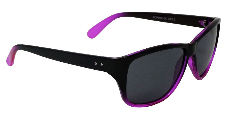 Sophia Womens Glamour Sunglasses Polarized Grey Cat-3 UV400 Lenses
