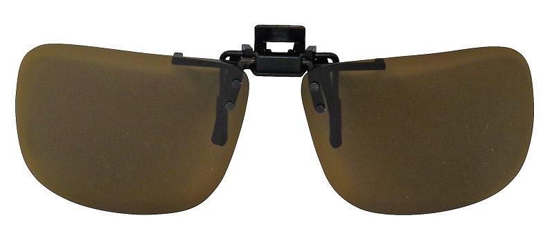Clip-On  Sunglasses USA-2 Polarized Brown Cat-2 UV400 Lenses