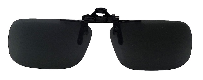 Clip-On Sunglasses USA-1 Polarized Grey Cat-3 UV400 Lenses