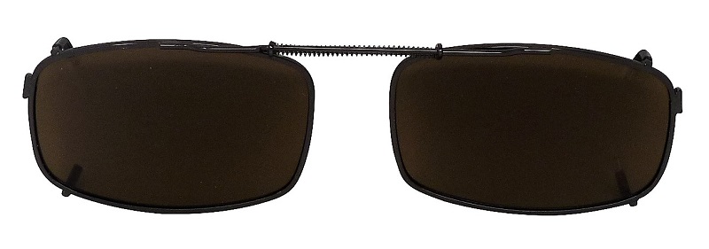 Clip-On Adjustable Sunglasses SP-4 Polarized Brown Cat-2 UV400 Lenses
