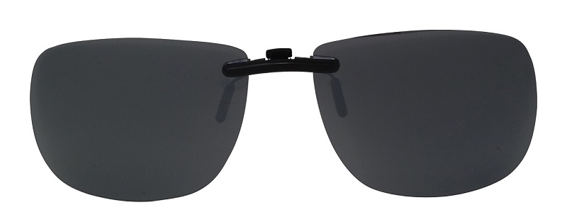 Clip-On Slide-A Polarized Sunglasses Silver-Mirror Cat-3 UV400 Lenses 