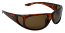 Fisherman Sunglasses Polarized Brown Cat-3 UV400 Lenses + Side Shields