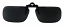 Clip-On Sunglasses USA-1 Polarized Grey Cat-3 UV400 Lenses