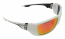 Waters Edge Premium White Sports Sunglasses Polarized Red Mirror Cat-3 UV400 Lenses 