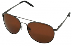 Cabrio Pilot Style Driving Sunglasses Polarized Copper UV400 Cat-3 Lenses (S)