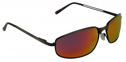 Capri Metal Sunglasses Polarized Red Mirror Cat-3  UV400 Lenses 