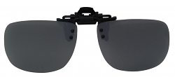 Clip-On Flip-1 Polarized Sunglasses Silver-Mirror Cat-3 UV400 Flip-up Lenses  