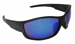 Galaxy Sports Sunglasses Blue Mirror Cat-3 UV400 Shatterproof Lenses 
