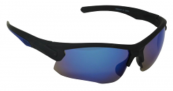 Hideout Sports Sunglasses  Blue Mirror Cat-3 UV400 Shatterproof Lenses 