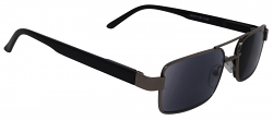 Jury Sun Reader Sunlasses Matt Silver/Black Frame Grey UV400 Lenses
