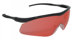 Impact Shooting Safety Glasses - Vermillion, Shatterproof UV400 Lens