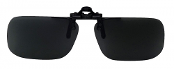 Clip-On Sunglasses USA-1 Polarized Grey Cat-3 UV400 Lenses
