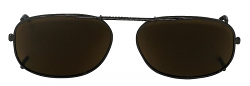 Clip-On SP-1 Sunglasses Polarized Brown Cat-2 UV400 Lenses  