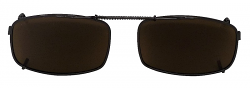 Clip-On Adjustable Sunglasses SP-4 Polarized Brown Cat-2 UV400 Lenses