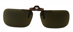 Clip-On Polarized Sunglasses NH-7 Brown UV400 Lenses