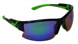 Pinnacle Sports Sunglasses  Blue-Tinted Mirror Cat-3 UV400 Shatterproof Lenses 