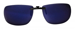 Clip-On Slide-A Polarized Sunglasses Blue-Mirror Cat-3 UV400 Lenses 
