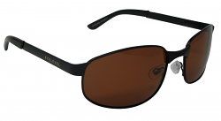 Stirling Drivers Black Sunglasses Polarized Copper UV400 Cat-3 Lenses