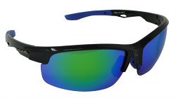 Trail Sports Sunglasses Blue-Mirror Cat-3 UV400 Impact Resistant Lenses