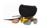Challenger Sunglasses Set 3 Colour Polarized Interchangeable UV400 Lenses