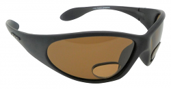 PowerSprinter Sunglasses Polarized Brown UV400 Lenses with Bifocal+2.00 Insets