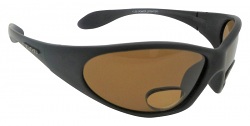 PowerSprinter Sunglasses Polarized Brown UV400 Lenses with Bifocal+2.50 Insets 